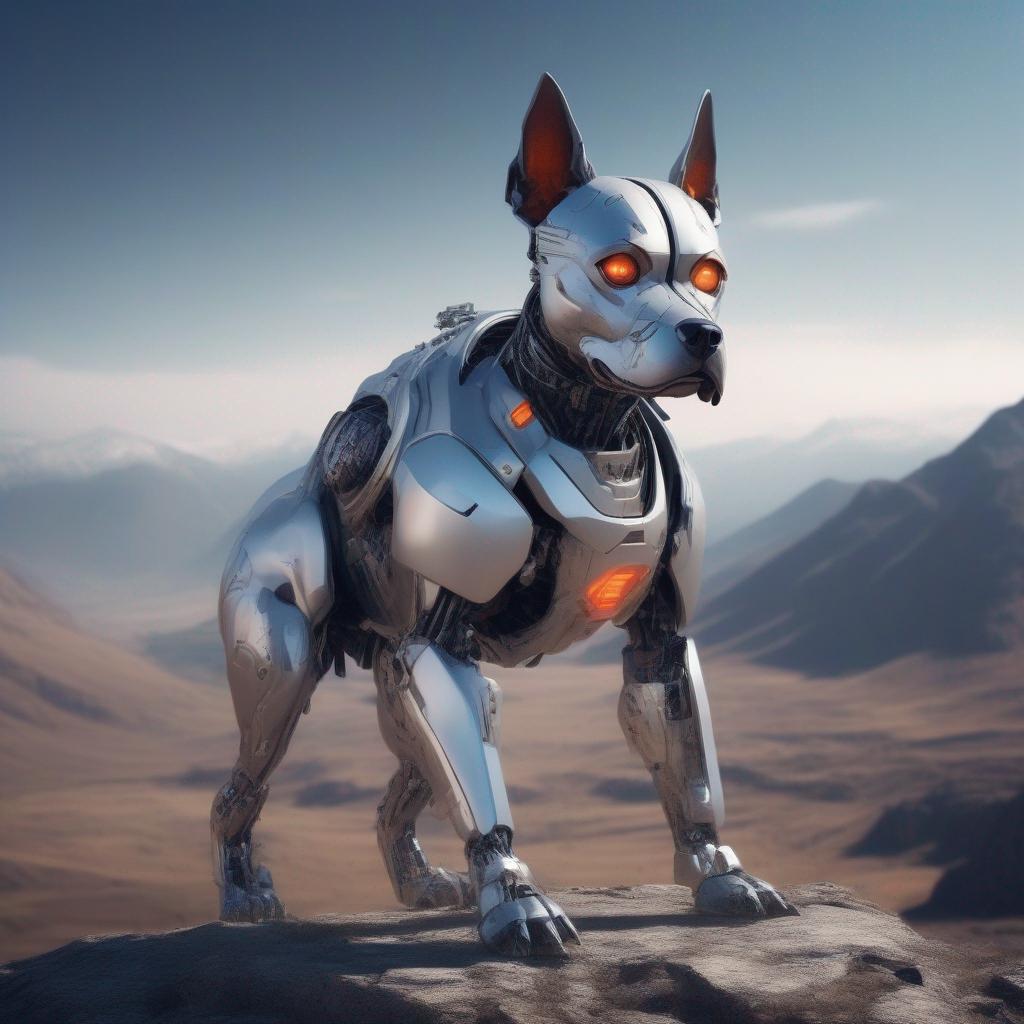 Futuristic Android Dog